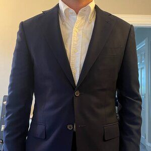 Suitsupply Napoli Navy Suit 38R 32" Waist
